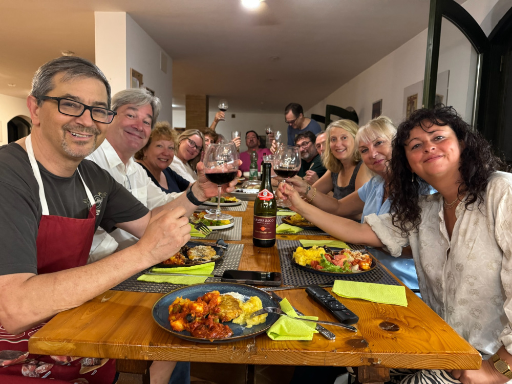 Italian cuisine pasta table