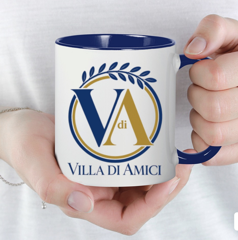 Italian villa courtyard garden