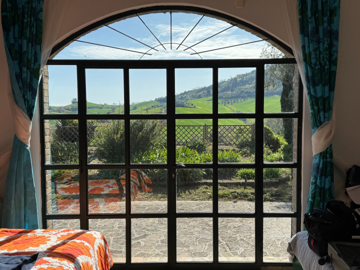 villa terrace view Italy